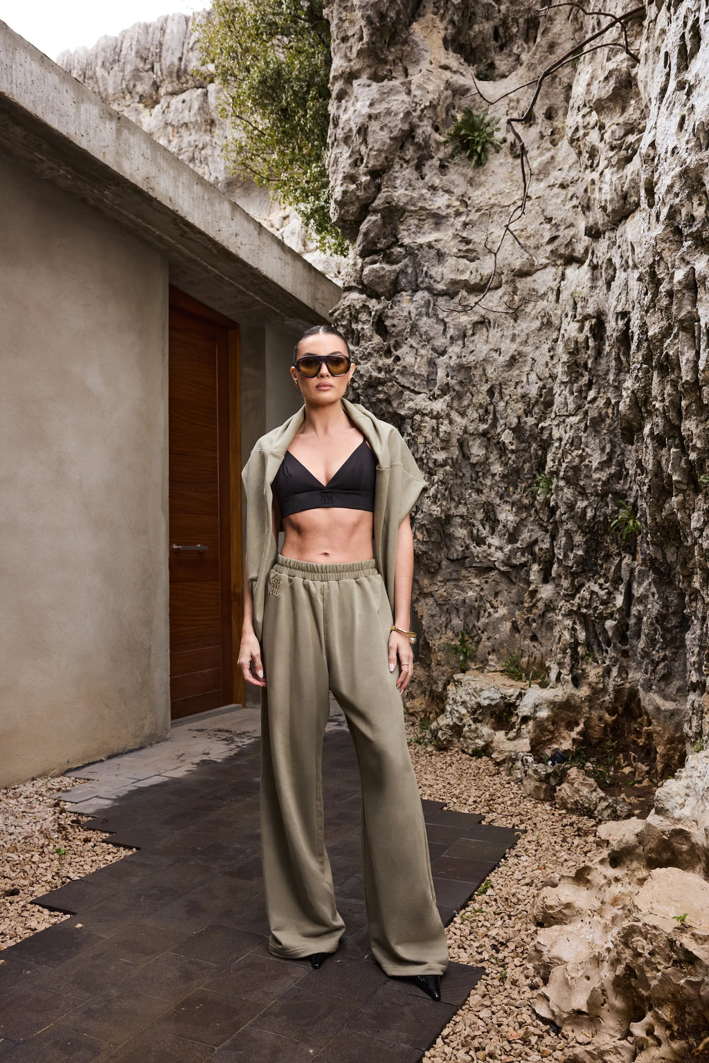 Claudia Trouser — Muted Moss