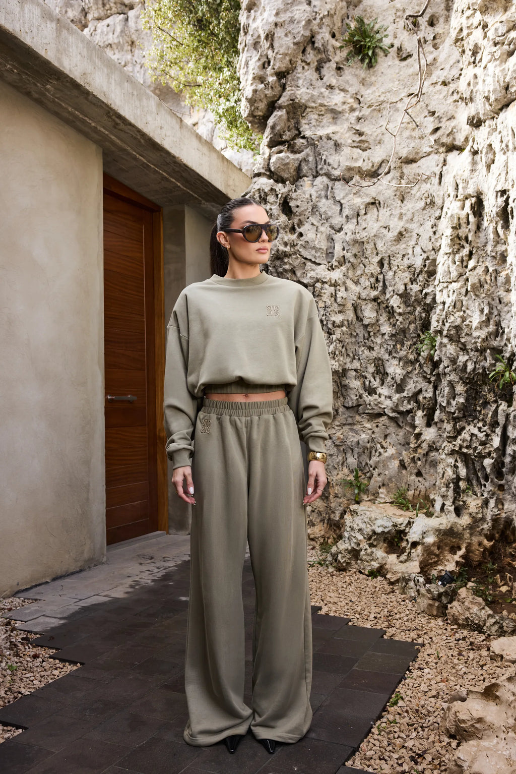 Cindy Hoodie — Muted Moss