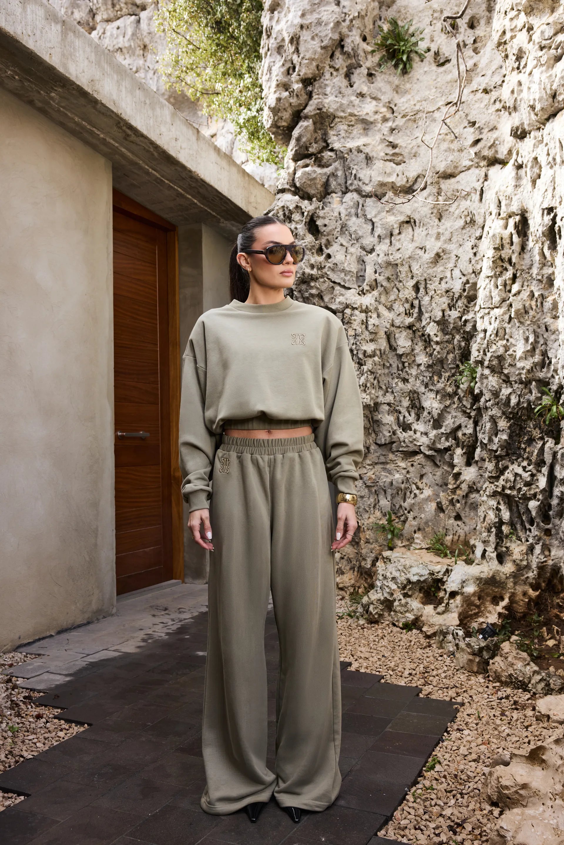 Cindy Hoodie — Muted Moss