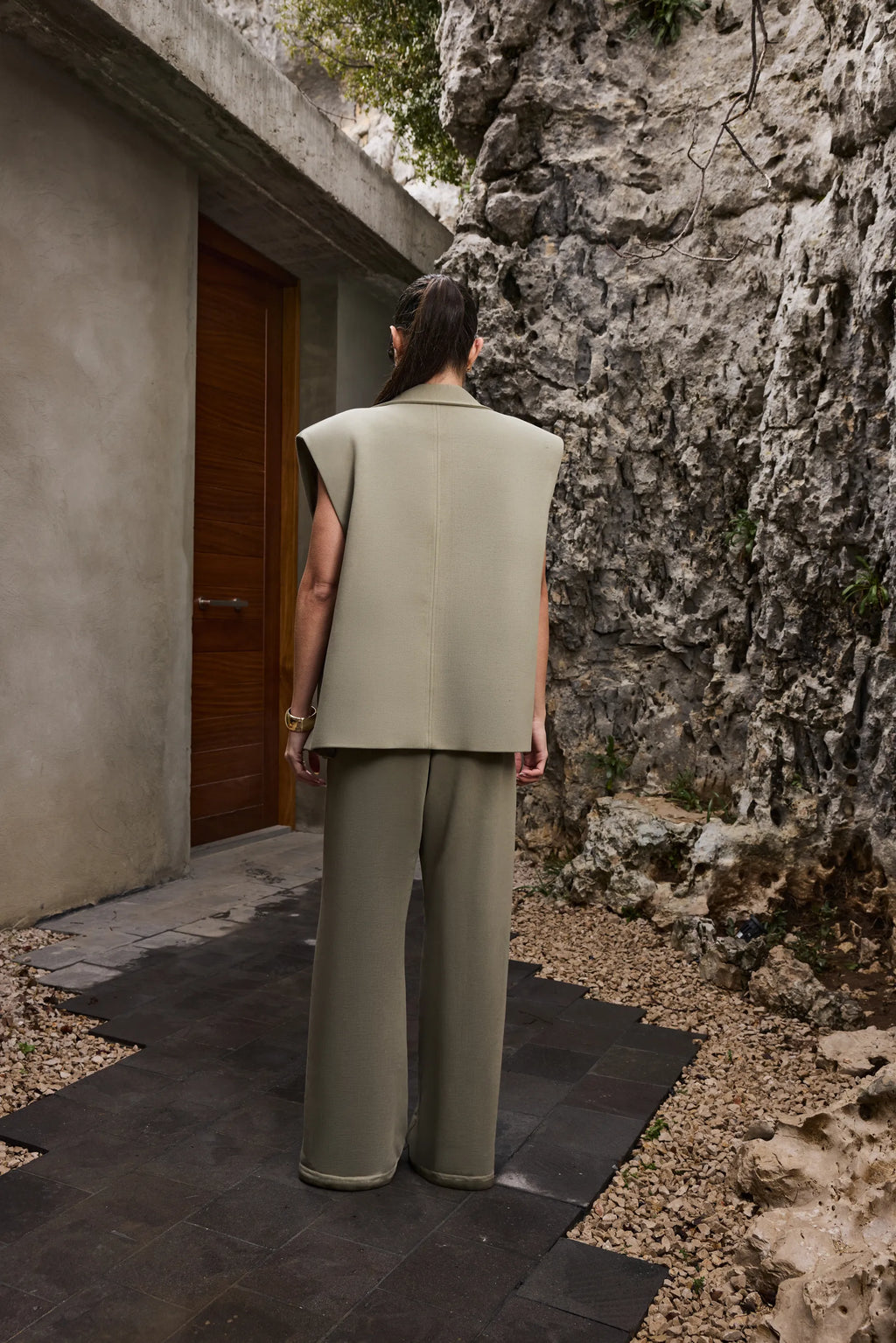 Naomi Gilet — Muted Moss