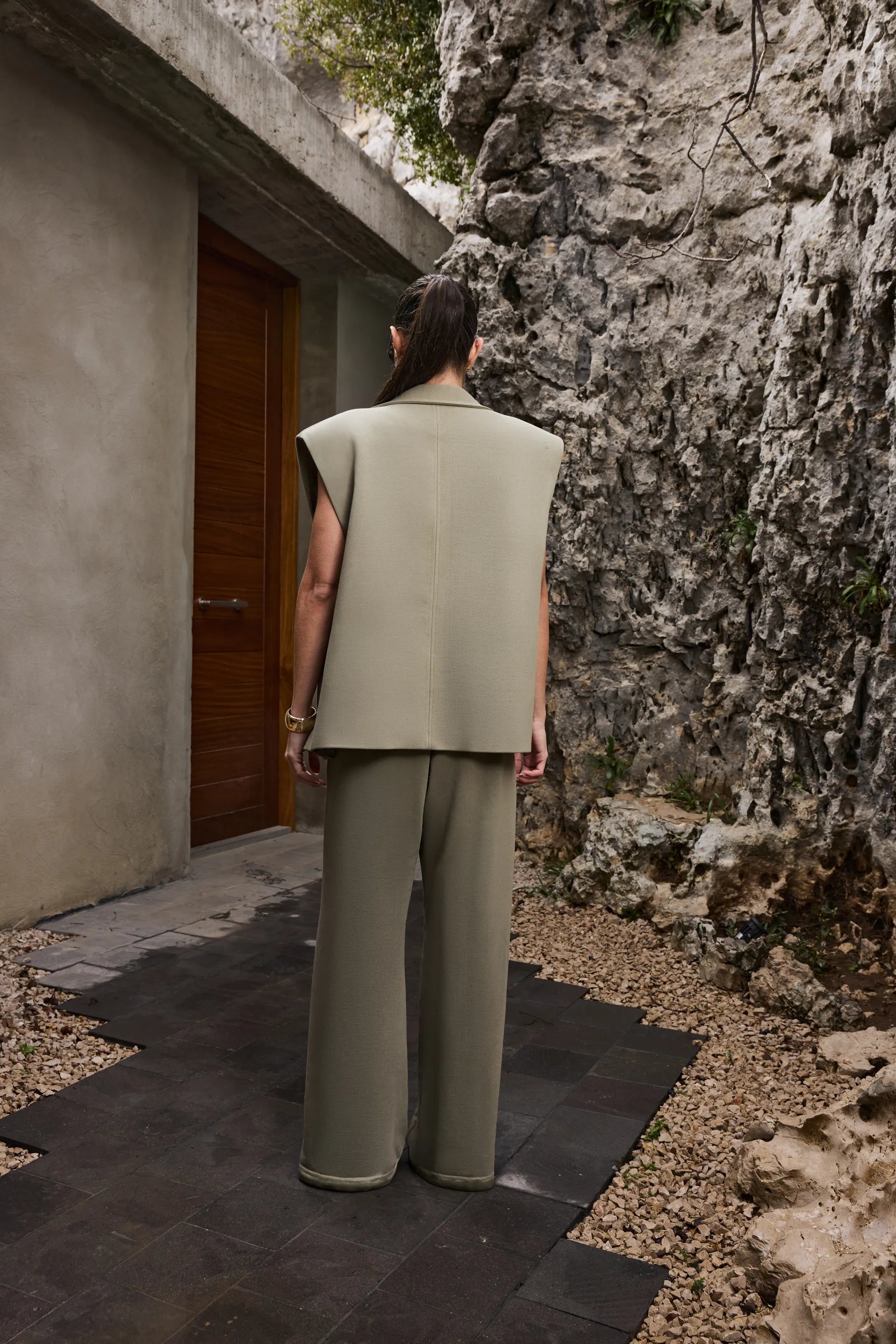Naomi Gilet — Muted Moss