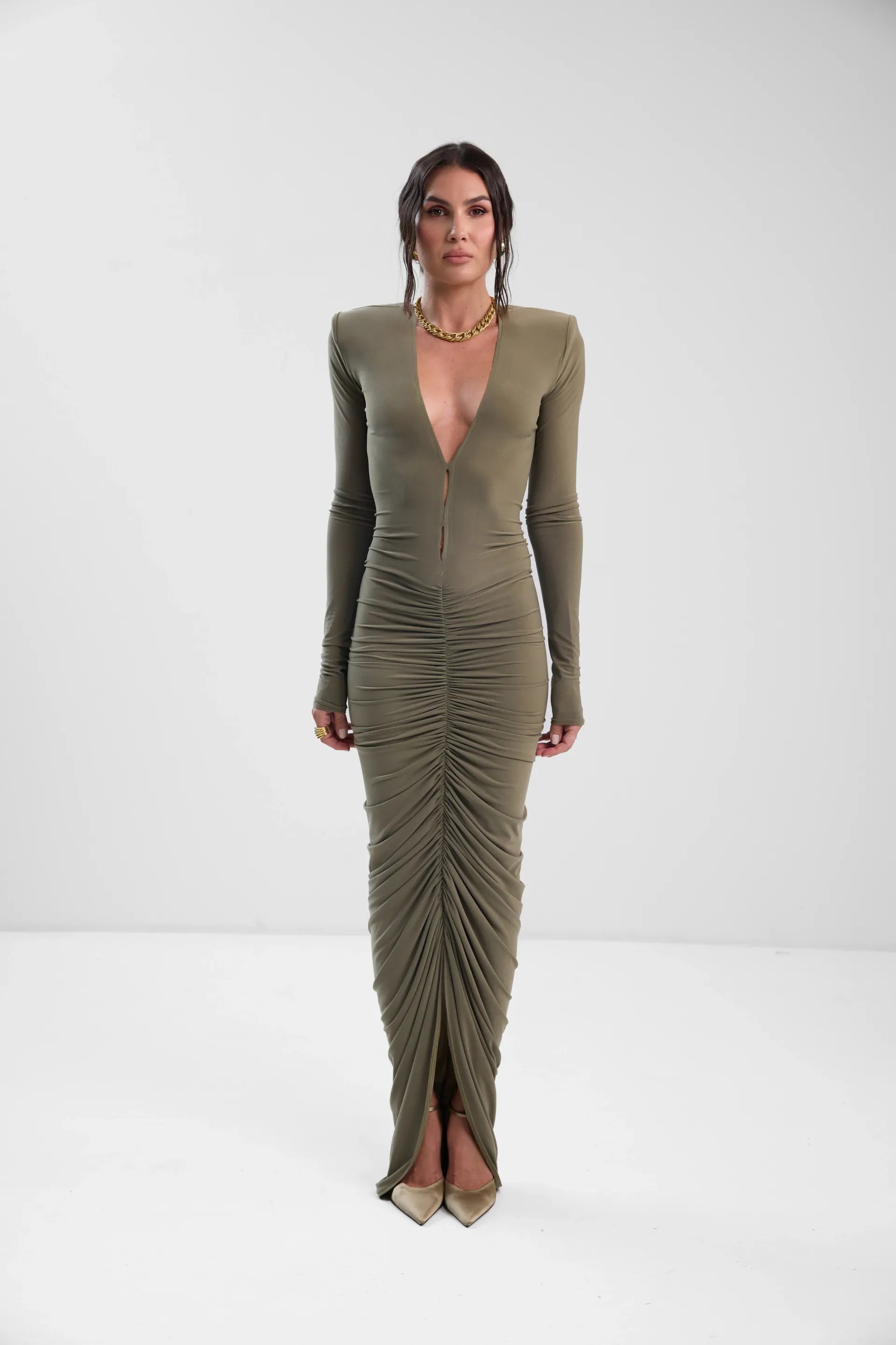 The Terra Green Dress